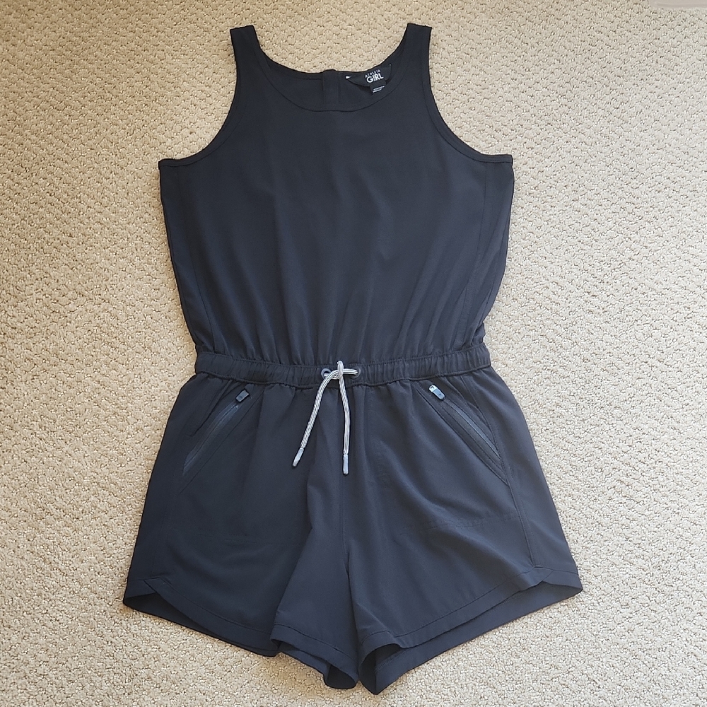 Athleta Girl Black Romper